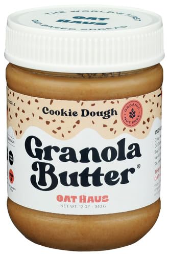 O.at Haus Cookie Dough Granola Butter 12 oz (Pack of 6)