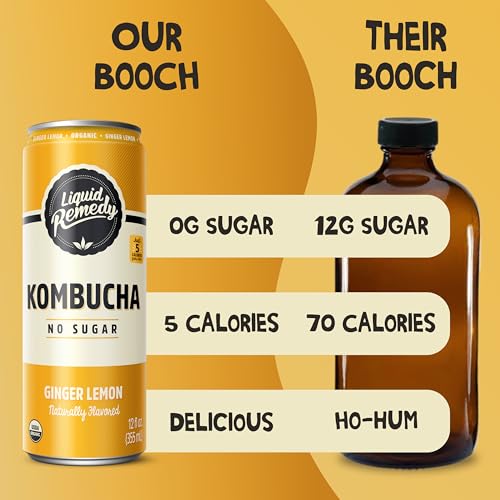 Organic Sugar-Free Kombucha Drink – 355ml