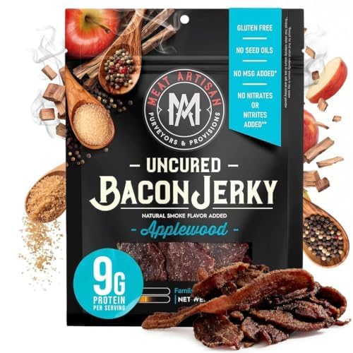 Meat Artisan Uncured Bacon Jerky | Premium Uncured Bacon