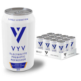 Sparkling Electrolyte Prebiotic Drink – Zero Added Sugar, 12 Pack