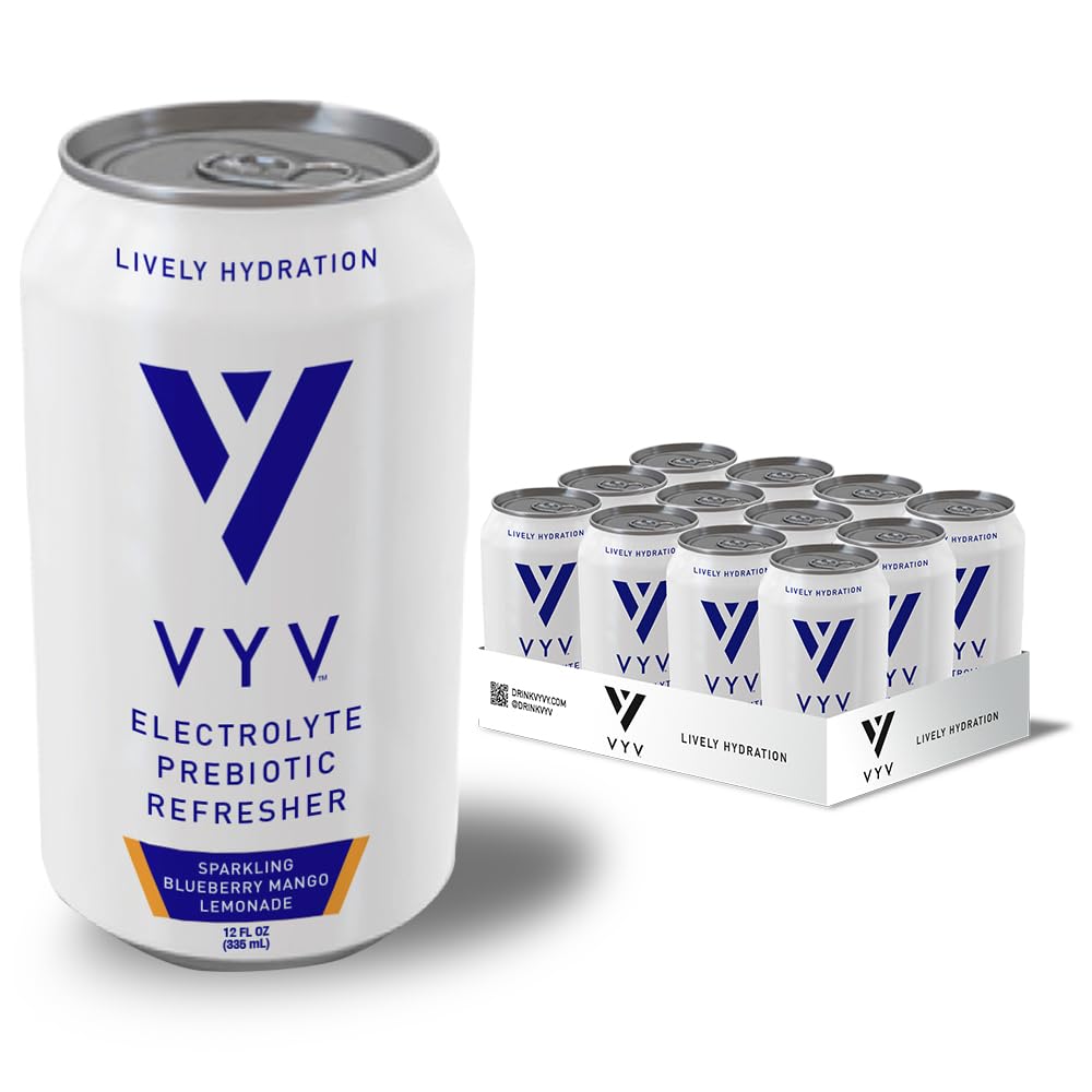 Sparkling Electrolyte Prebiotic Drink – Zero Added Sugar, 12 Pack