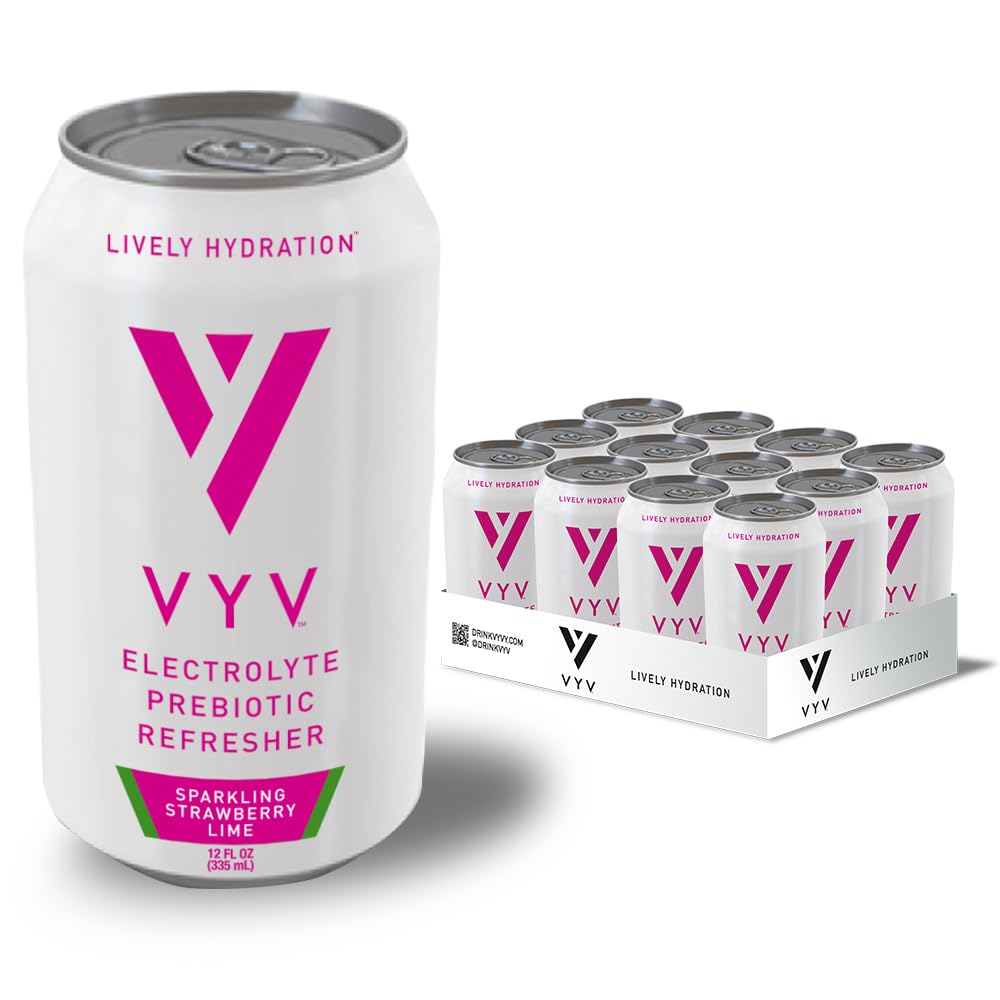 Sparkling Electrolyte Prebiotic Drink – Zero Added Sugar, 12 Pack