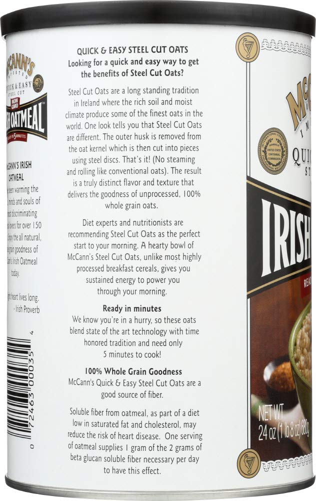 Mccann's Irish Oatmeal Oatmeal Steel Cut 36x 24OZ