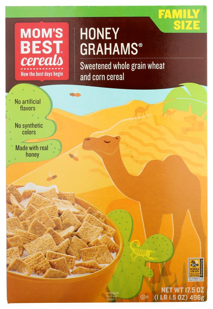 Mom's Best Honey Grahams Cereal 42x 17.5Oz