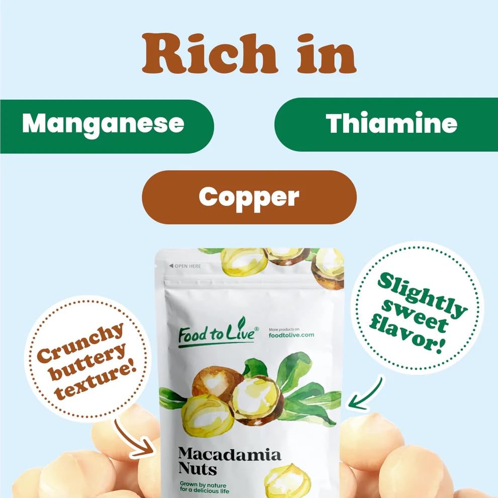 Food to Live Whole Macadamia Nuts