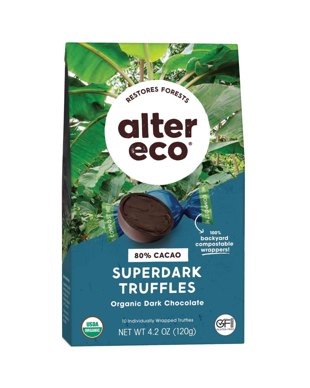 Organic Super Dark Chocolate Truffles – Gluten-Free