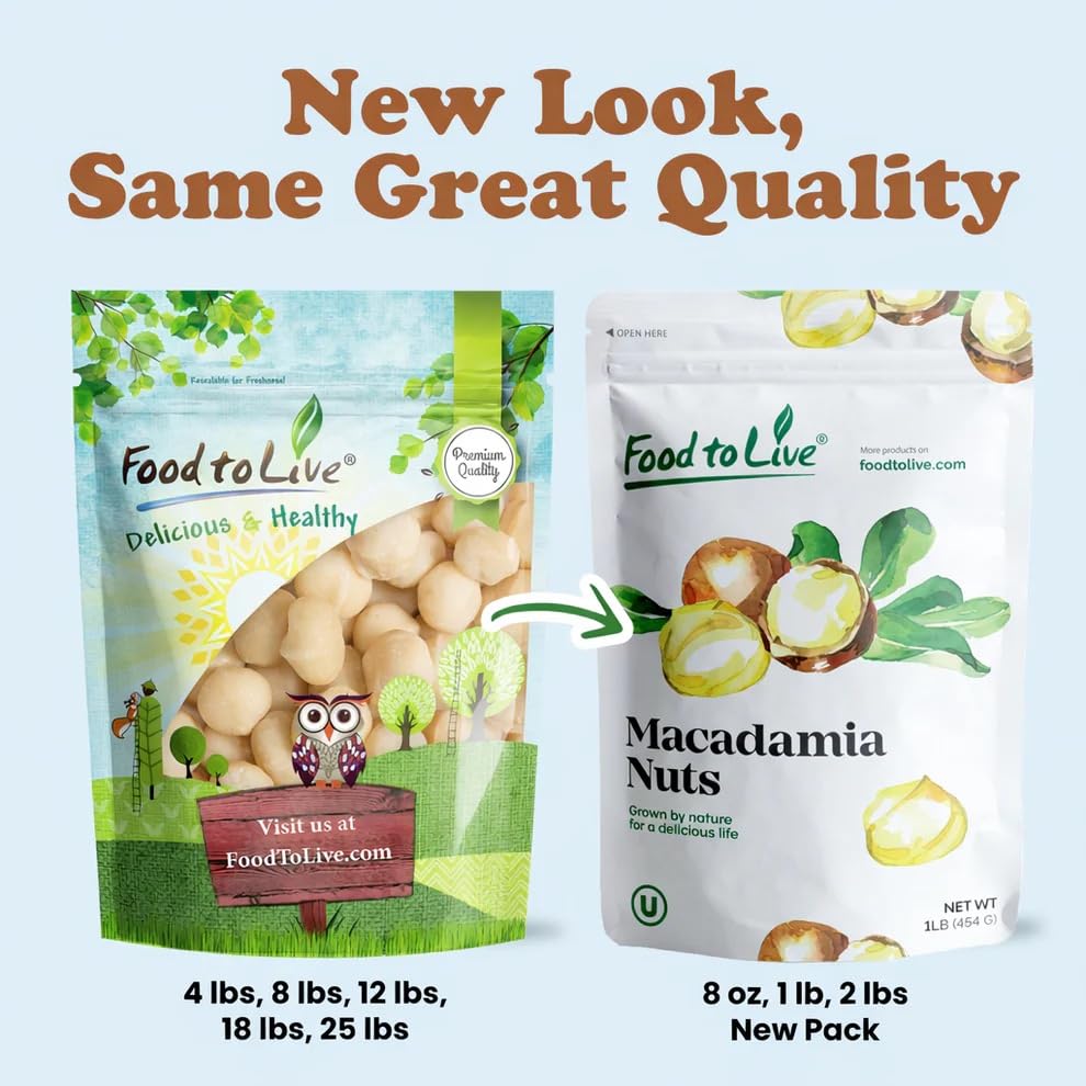 Food to Live Whole Macadamia Nuts