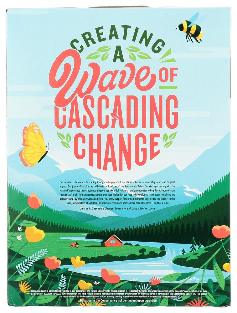 Cascadian Farms Organic Multi-Grain Squares Cereal(Pack of 60)