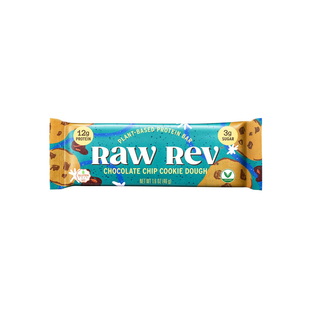 Vegan Chocolate Chip Cookie Dough Protein Bars – 12g Plant Protein