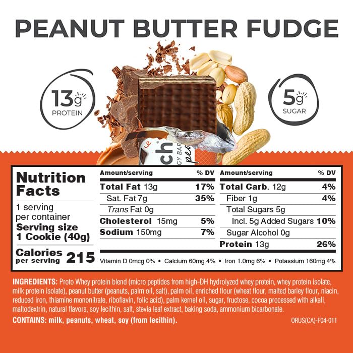 Power Crunch Whey Protein Bars, High Protein Snacks with Delicious Taste