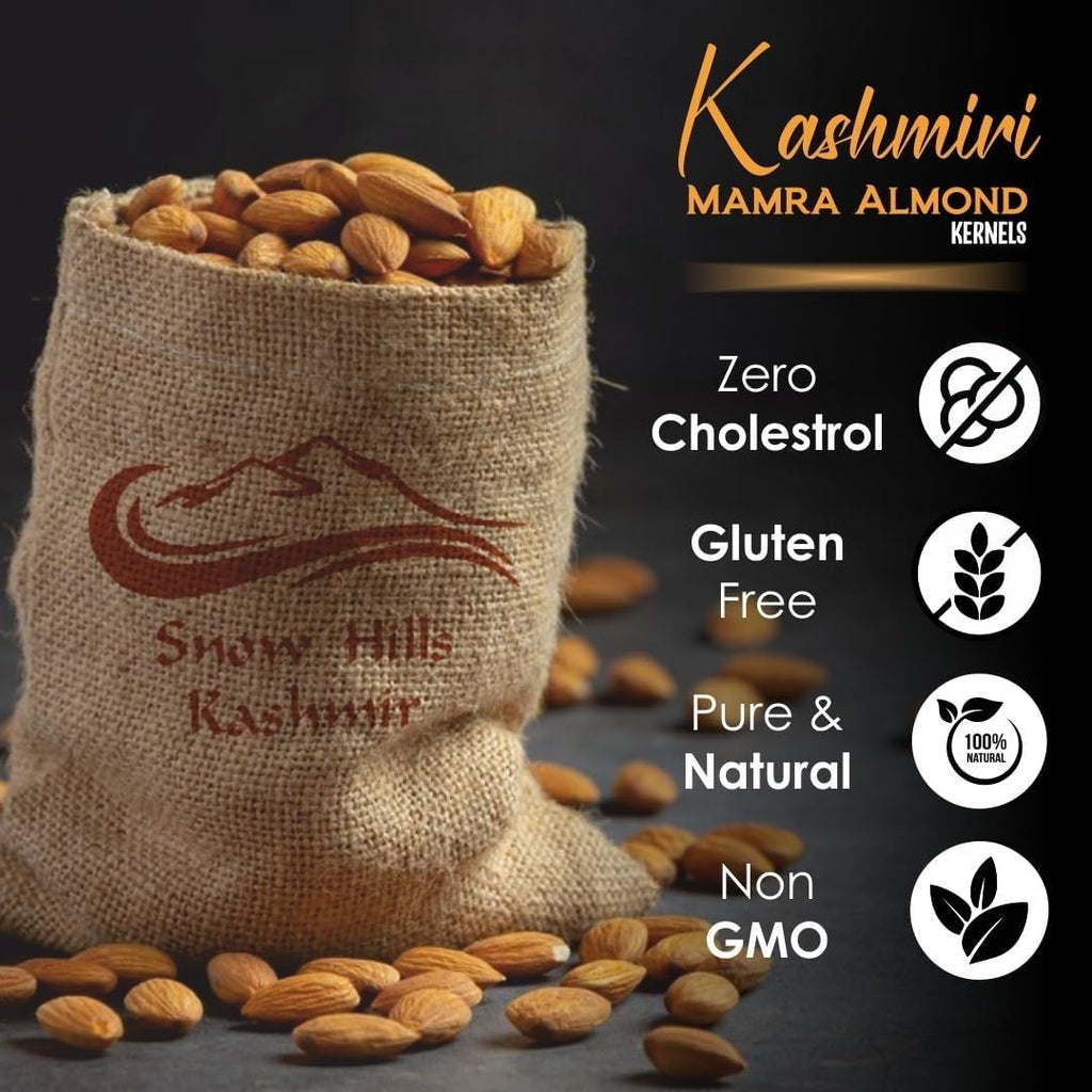 Organic Kashmir Mamra Almonds – Natural Raw Badam