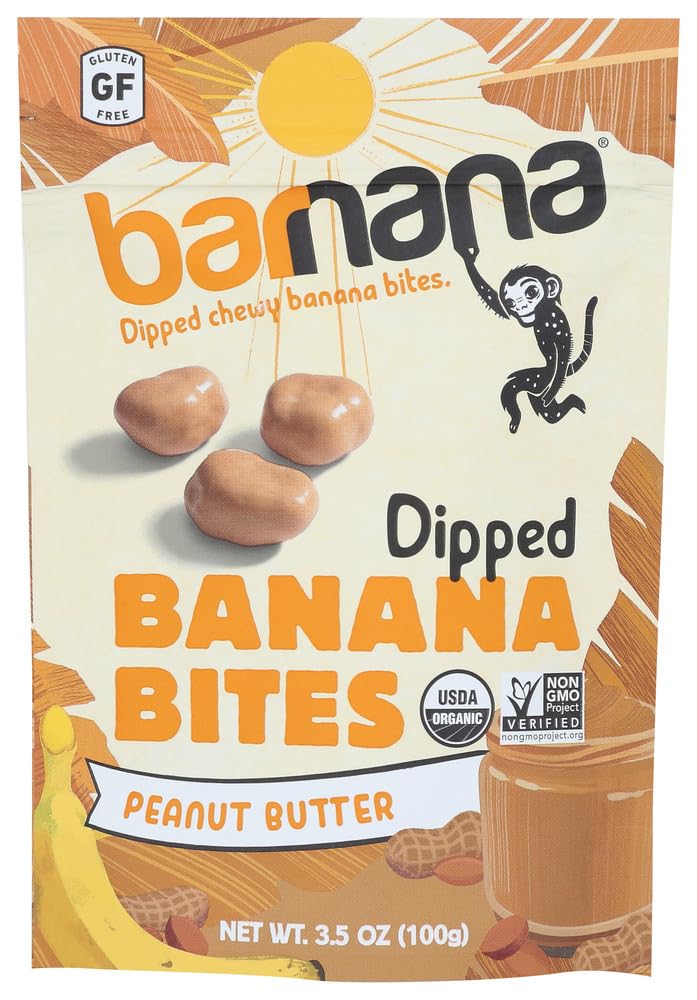 Organic Peanut Butter Banana Bites – Chewy Snack