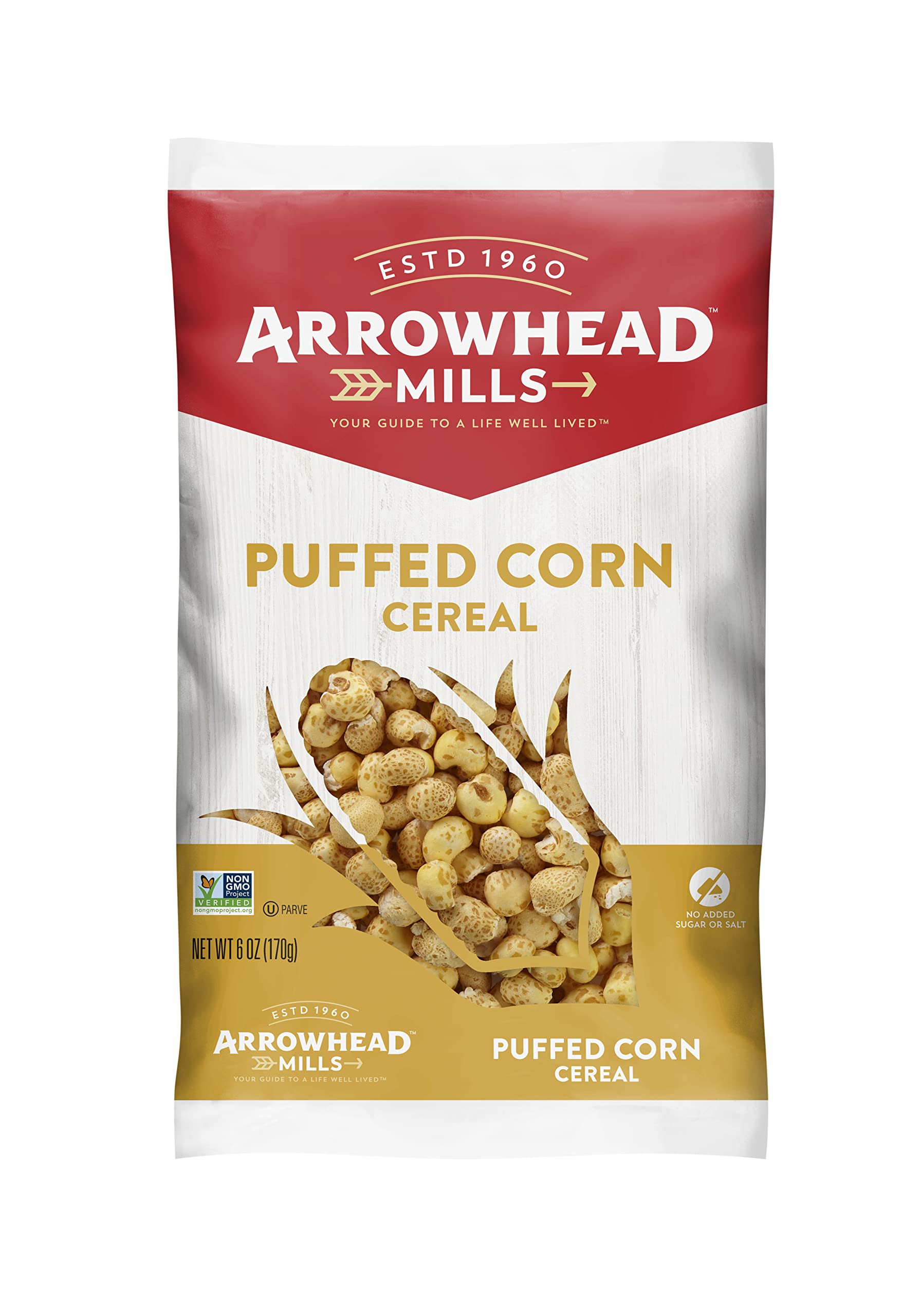 Arrowhead Mills Puffed Corn Cereal 6 OZ(Pack of 60)60