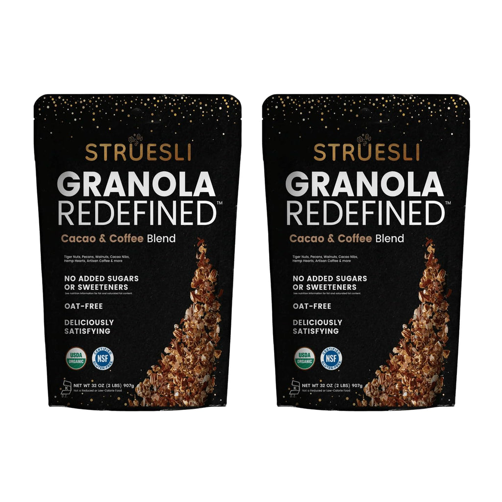 Struesli Organic Granola, Grain & Gluten Free, Healthy Snacks with Chia Seeds,