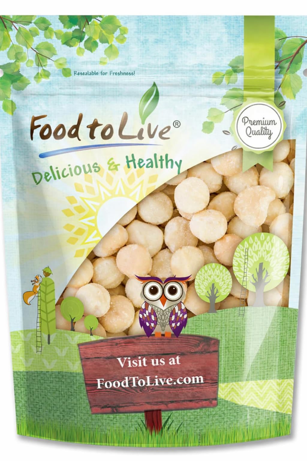 Food to Live Whole Macadamia Nuts