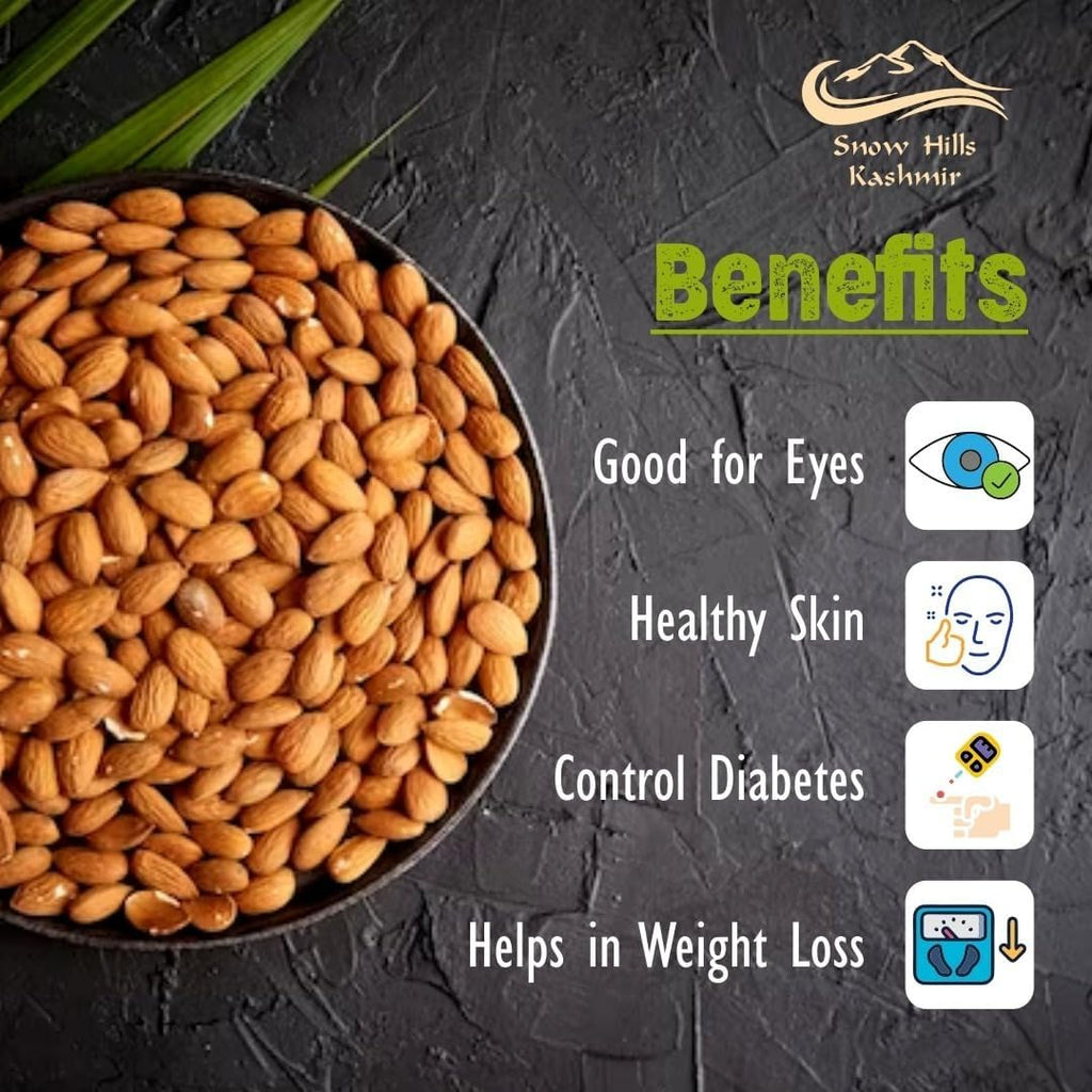 Organic Kashmir Mamra Almonds – Natural Raw Badam