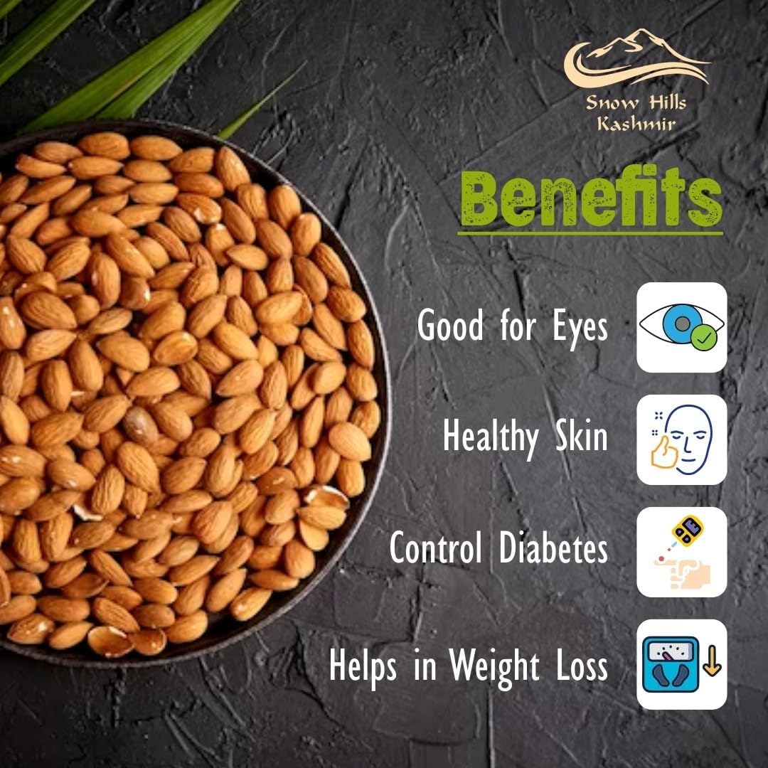 Organic Kashmir Mamra Almonds – Natural Raw Badam