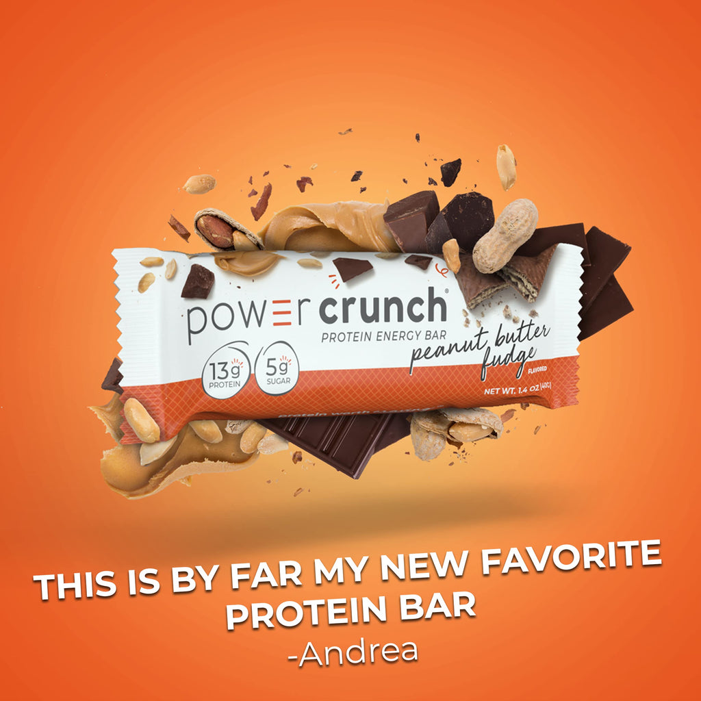 Power Crunch Whey Protein Bars, High Protein Snacks with Delicious Taste