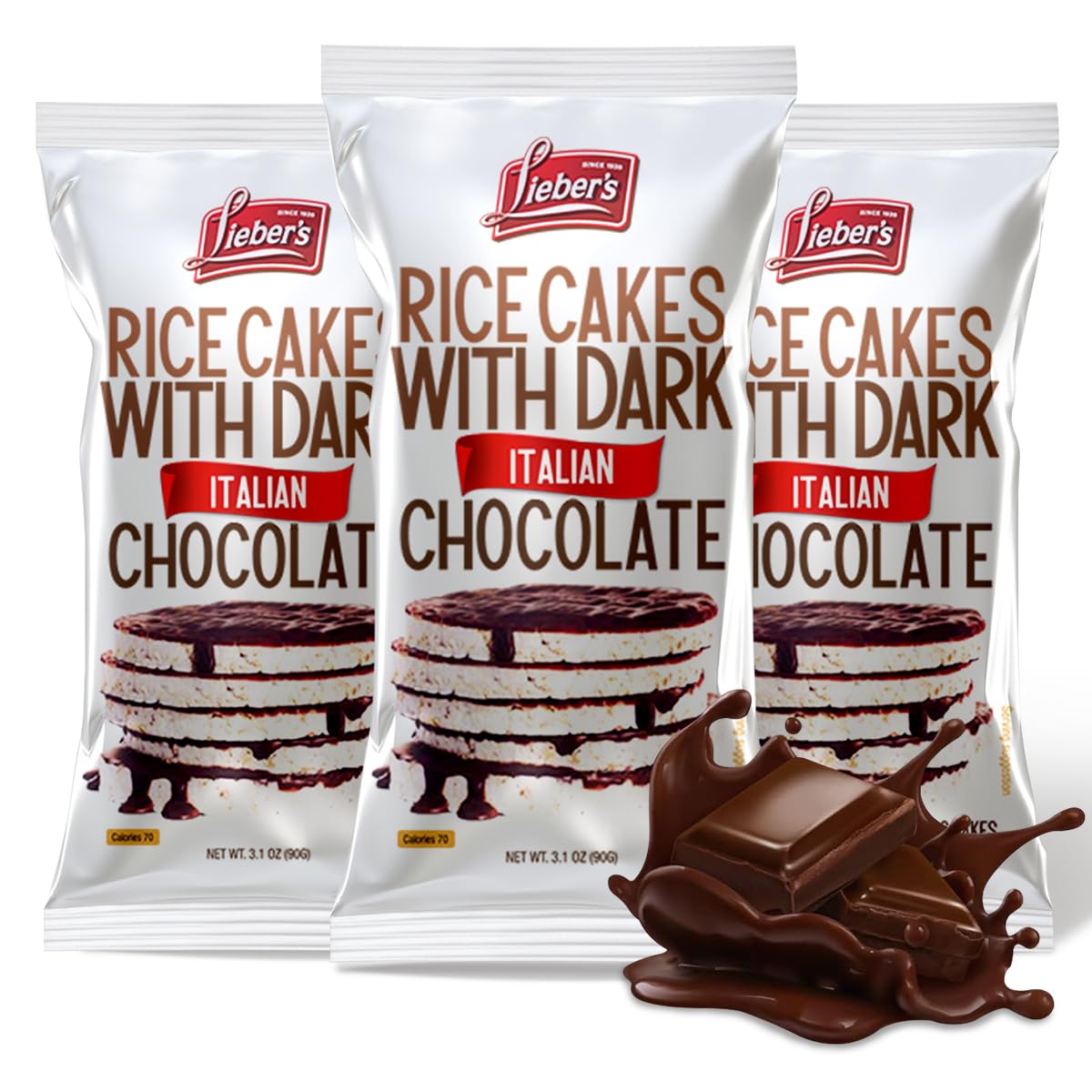Thin Chocolate Rice Cakes – Gluten-Free Snack