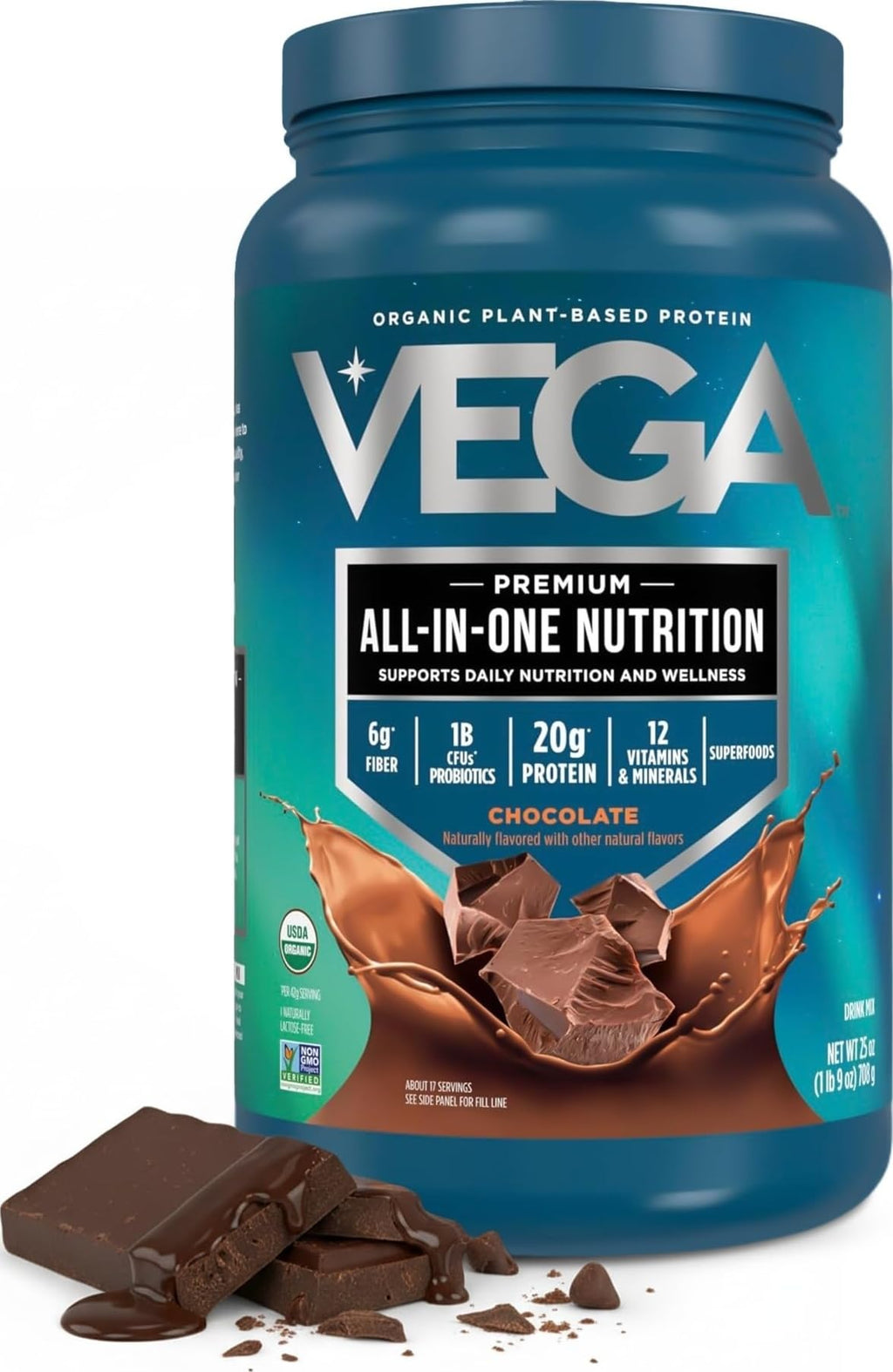 Organic Vegan All-in-One Protein Powder – Superfood Blend