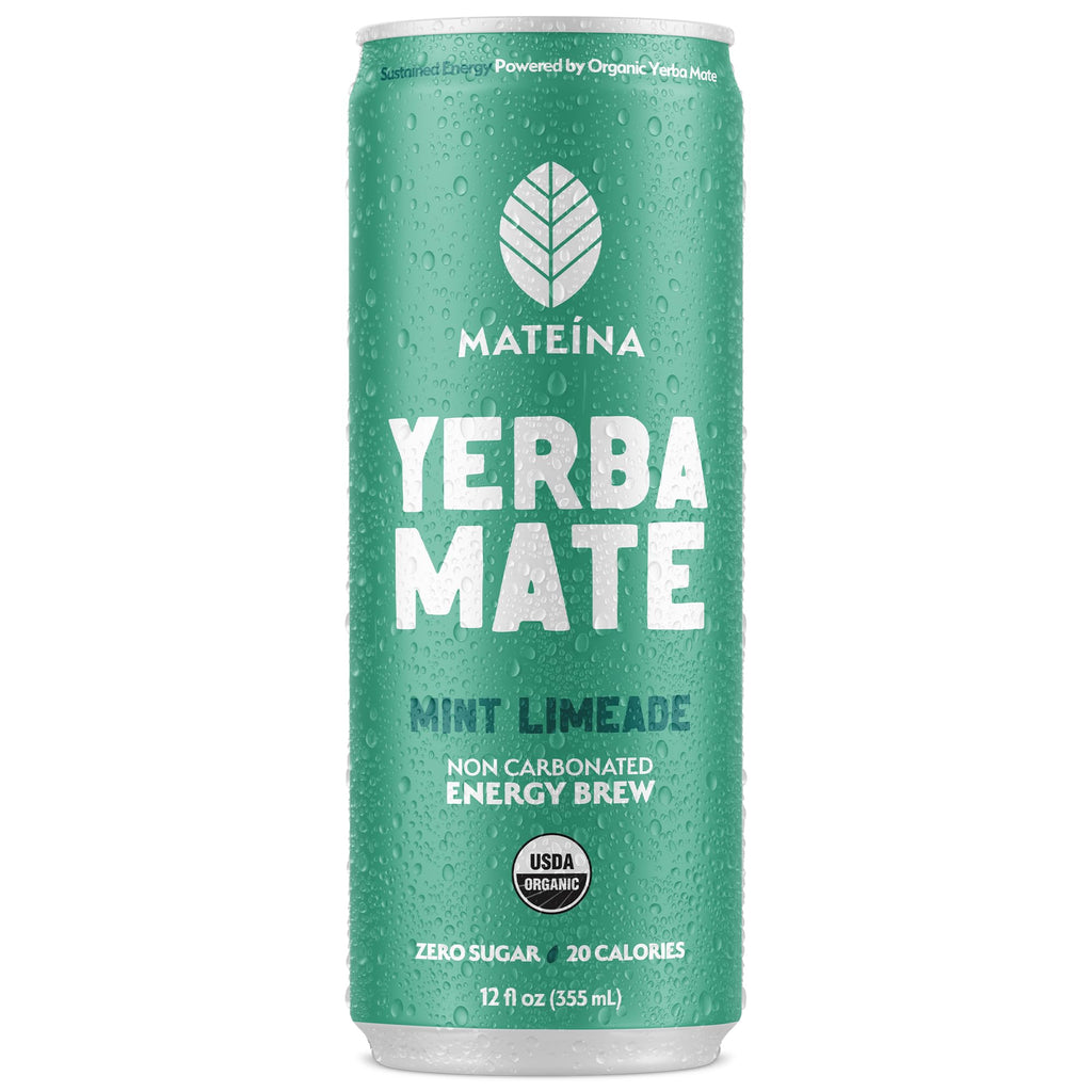 Mateina Yerba Mate Energy Drink, 12 fl oz, 12 Pack