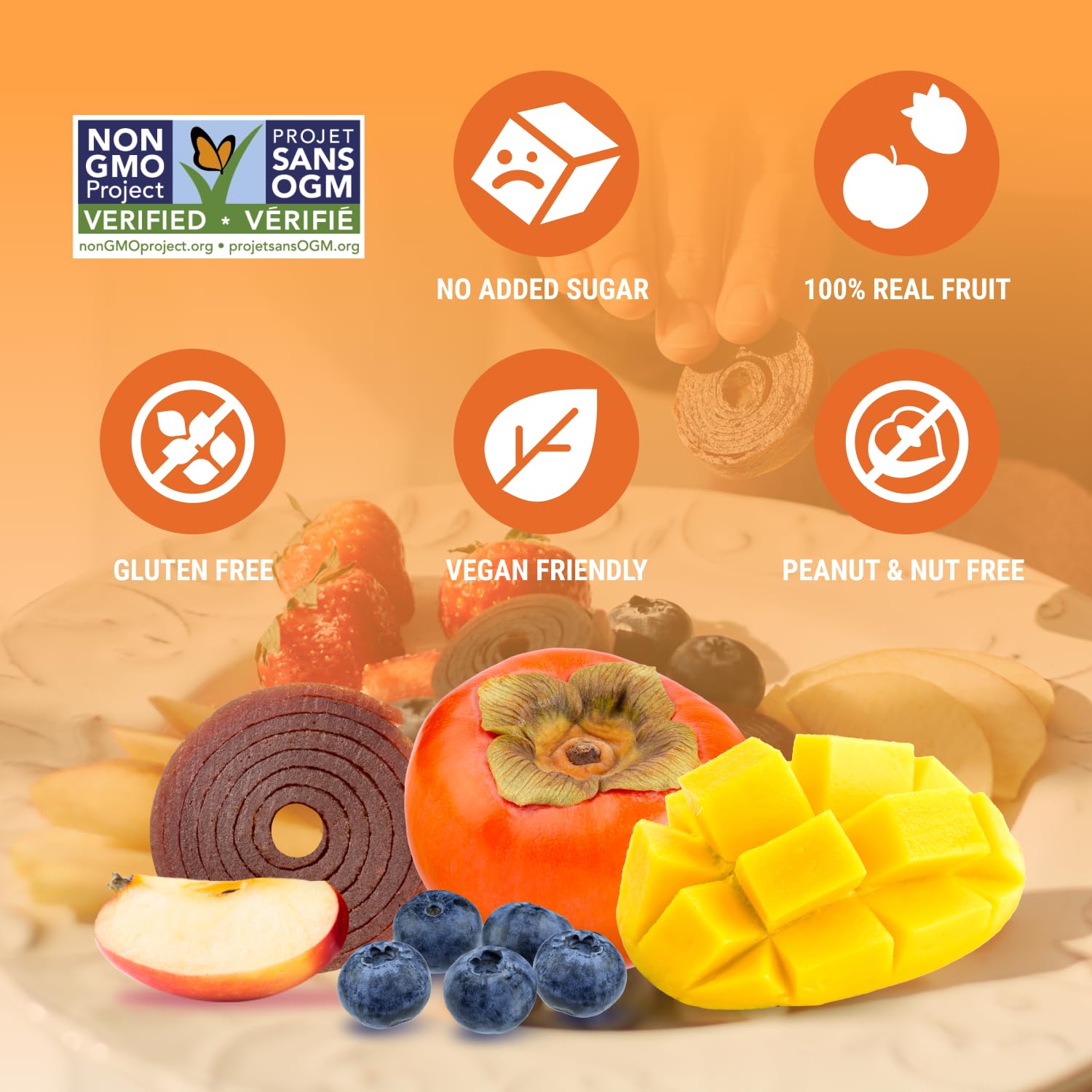BOB SNAIL Healthy Fruit Snacks for Kids and Adults – 60 Fruit Roll Up
