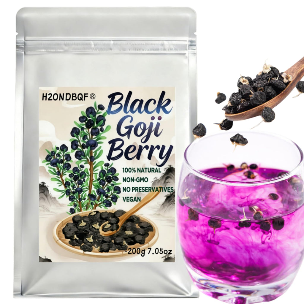 Wild Black Goji Berries, Himalayan Superfood for Tea, 7.05 oz (200g)