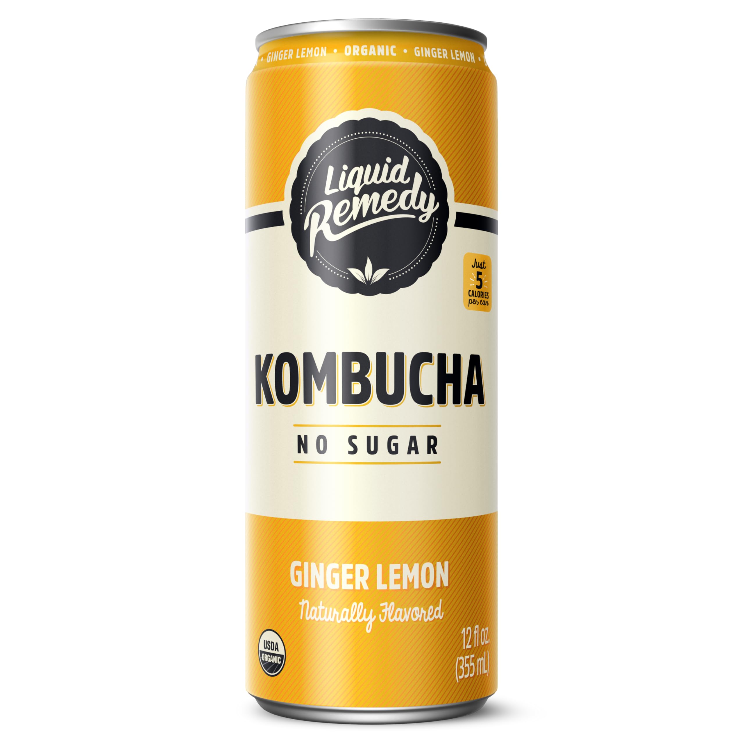 Organic Sugar-Free Kombucha Drink – 355ml