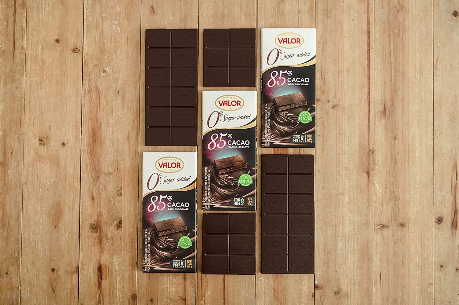 85% Cocoa Dark Chocolate – No Added Sugar, 100g