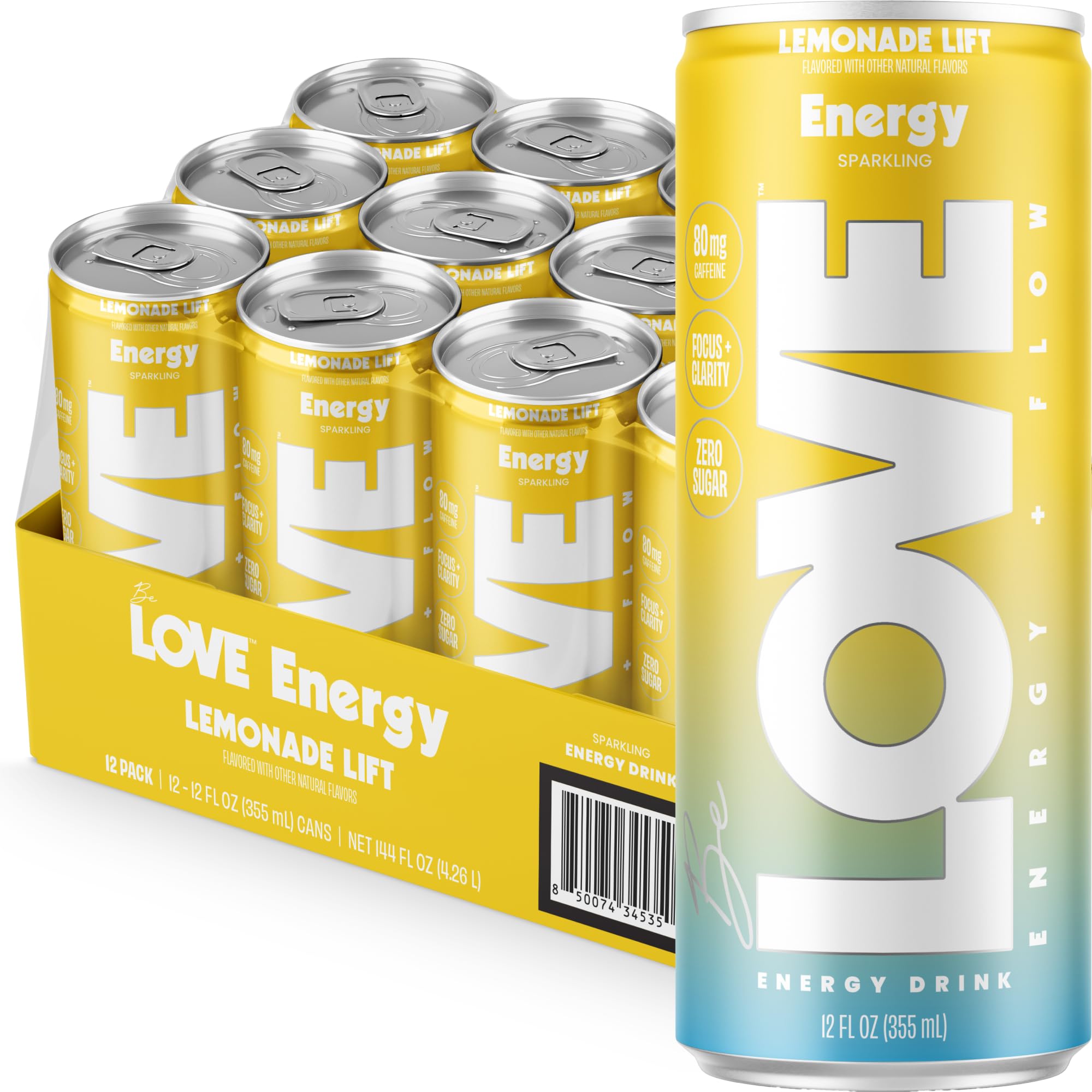 Be LOVE™ Nootropic Energy Drink - 12 fl oz (Pack of 12)
