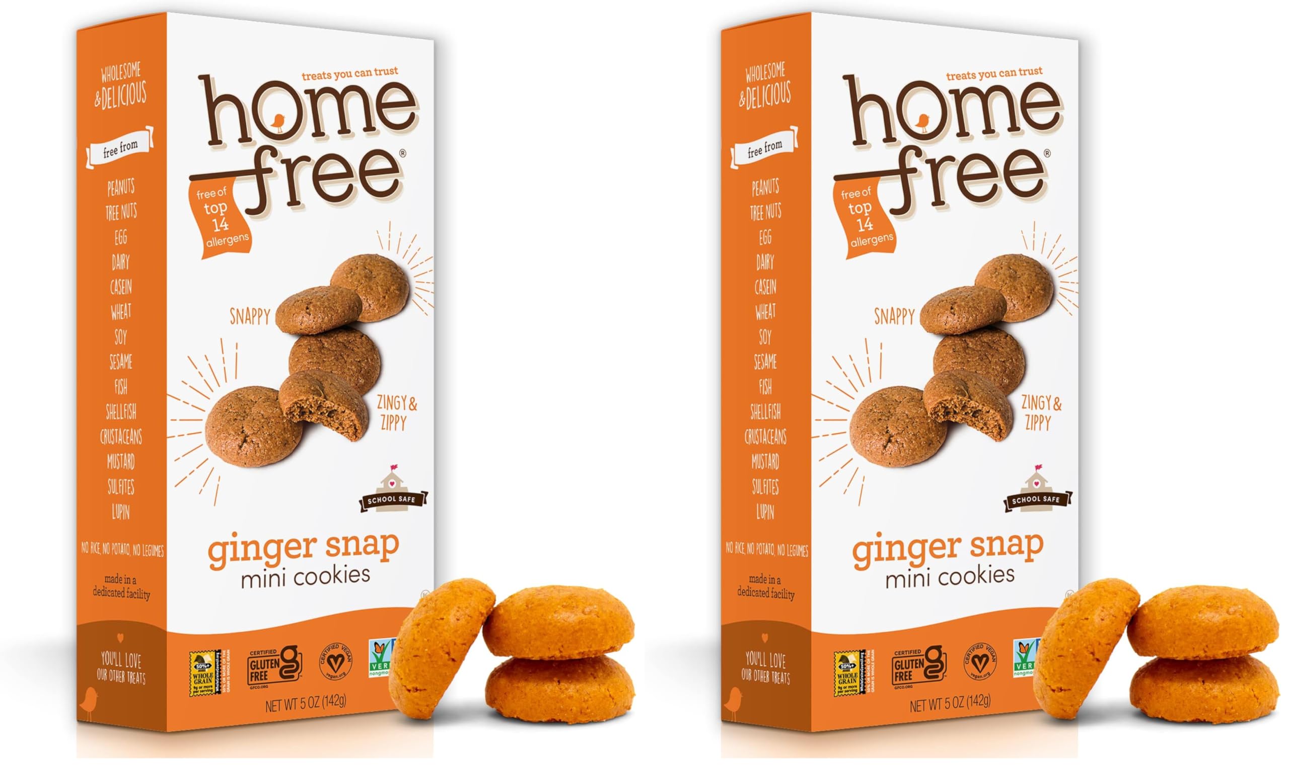 Homefree Ginger Snap Mini Cookies
