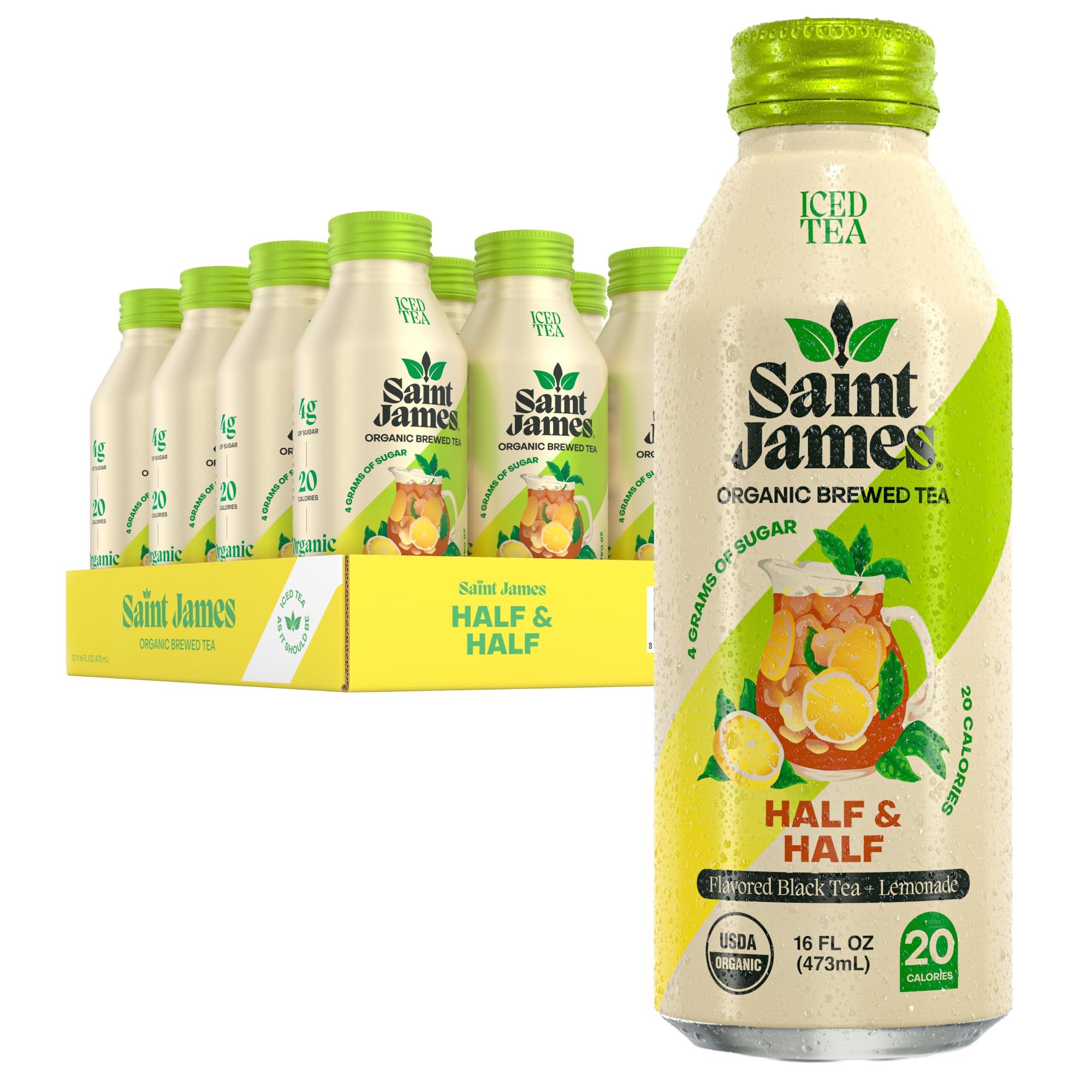 Saint James Iced Tea, Variety Green Tea, Black Tea & Fruit Tea Flavors