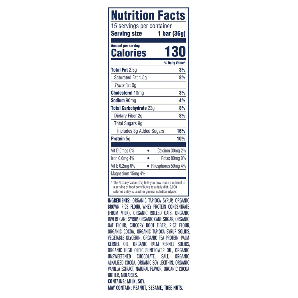 Chocolate Chip Crispy Protein Bars – Organic Oats, Gluten-Free