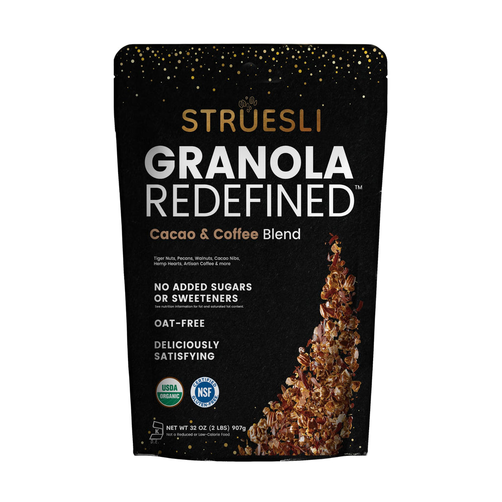 Struesli Organic Granola, Grain & Gluten Free, Healthy Snacks with Chia Seeds,