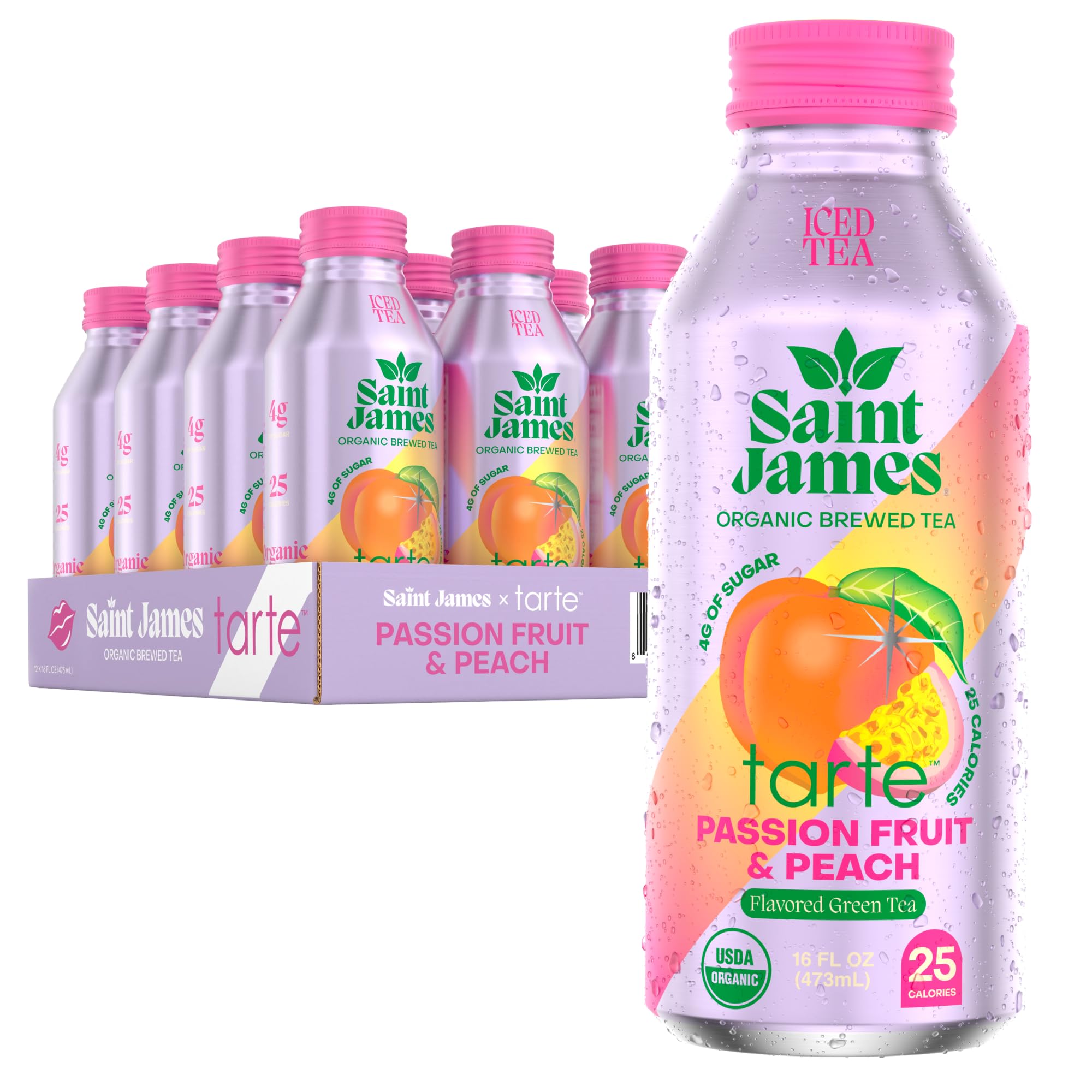 Saint James Iced Tea, Variety Green Tea, Black Tea & Fruit Tea Flavors