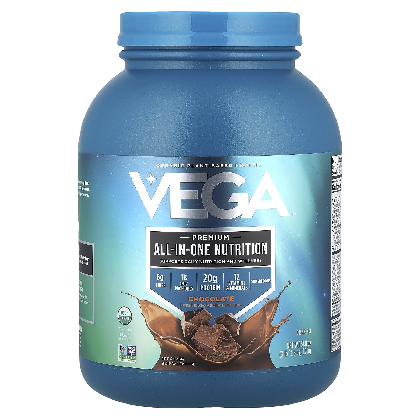 Organic Vegan All-in-One Protein Powder – Superfood Blend