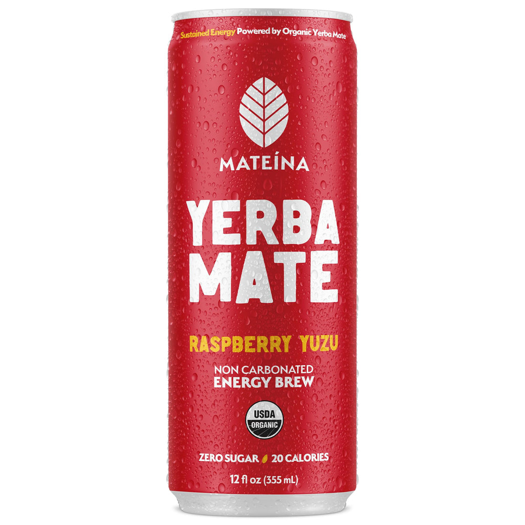 Mateina Yerba Mate Energy Drink, 12 fl oz, 12 Pack