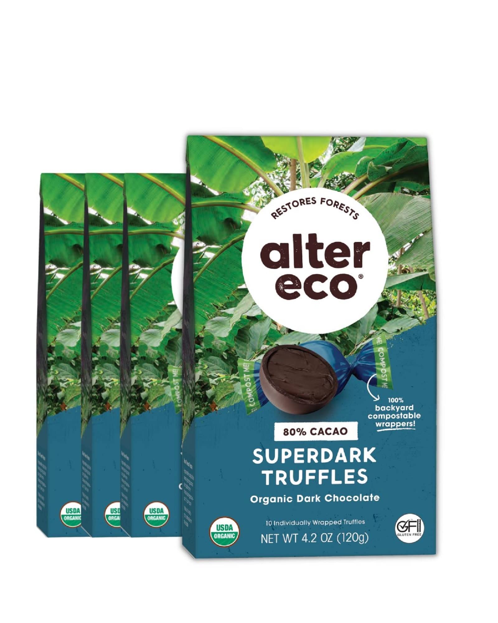 Organic Super Dark Chocolate Truffles – Gluten-Free