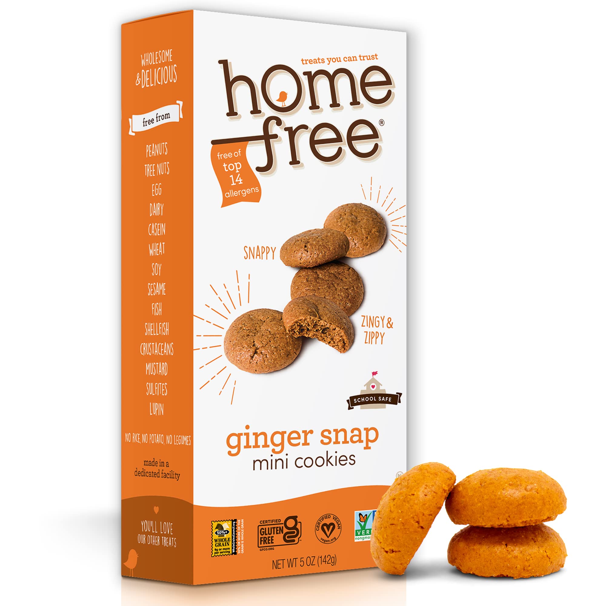 Homefree Ginger Snap Mini Cookies
