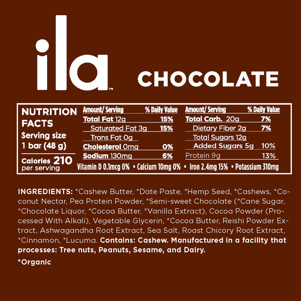 Peanut & Chocolate Adaptogen Energy Bar – 9g Plant Protein