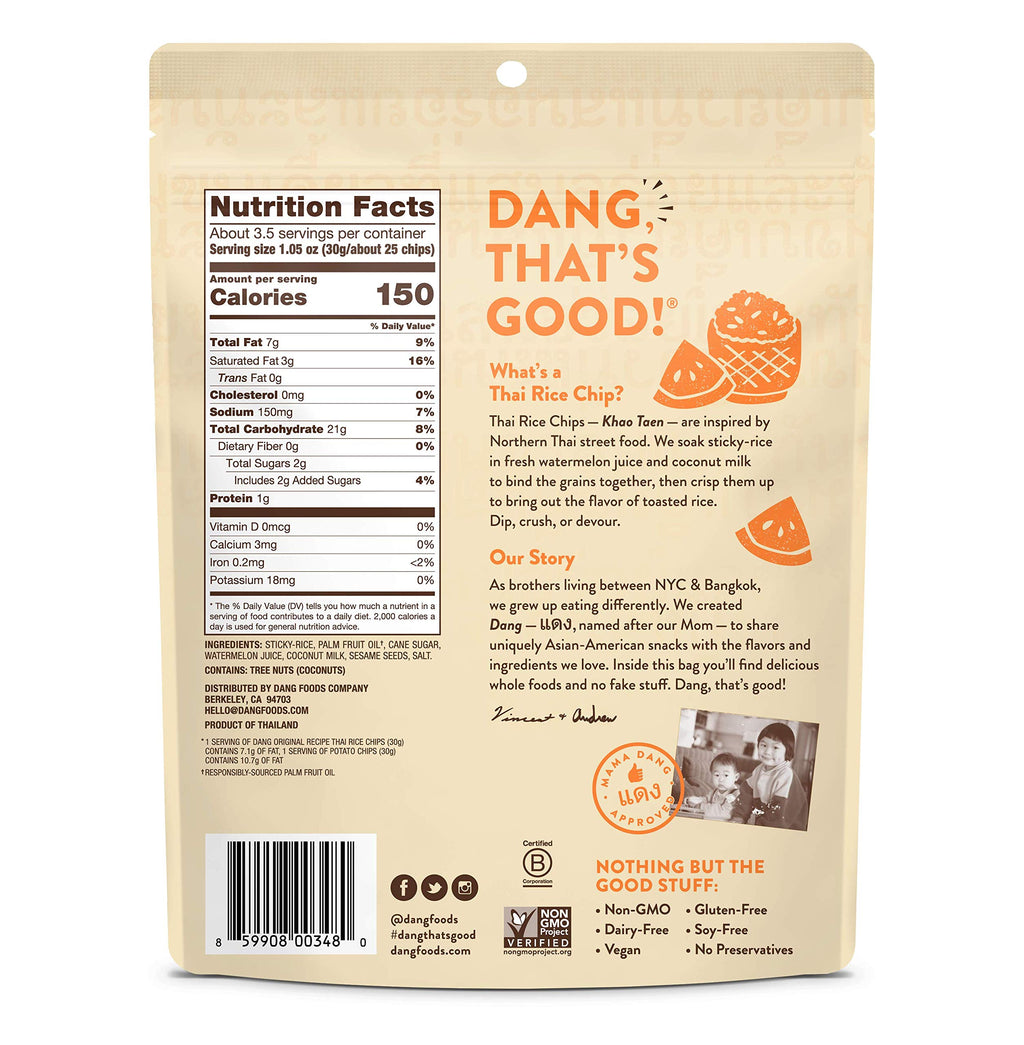 Thai Rice Chips – Original Gluten-Free Crisps