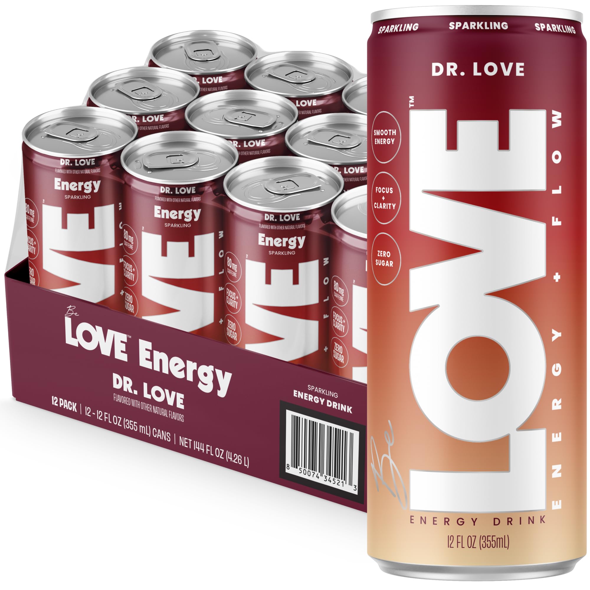 Be LOVE™ Nootropic Energy Drink - 12 fl oz (Pack of 12)