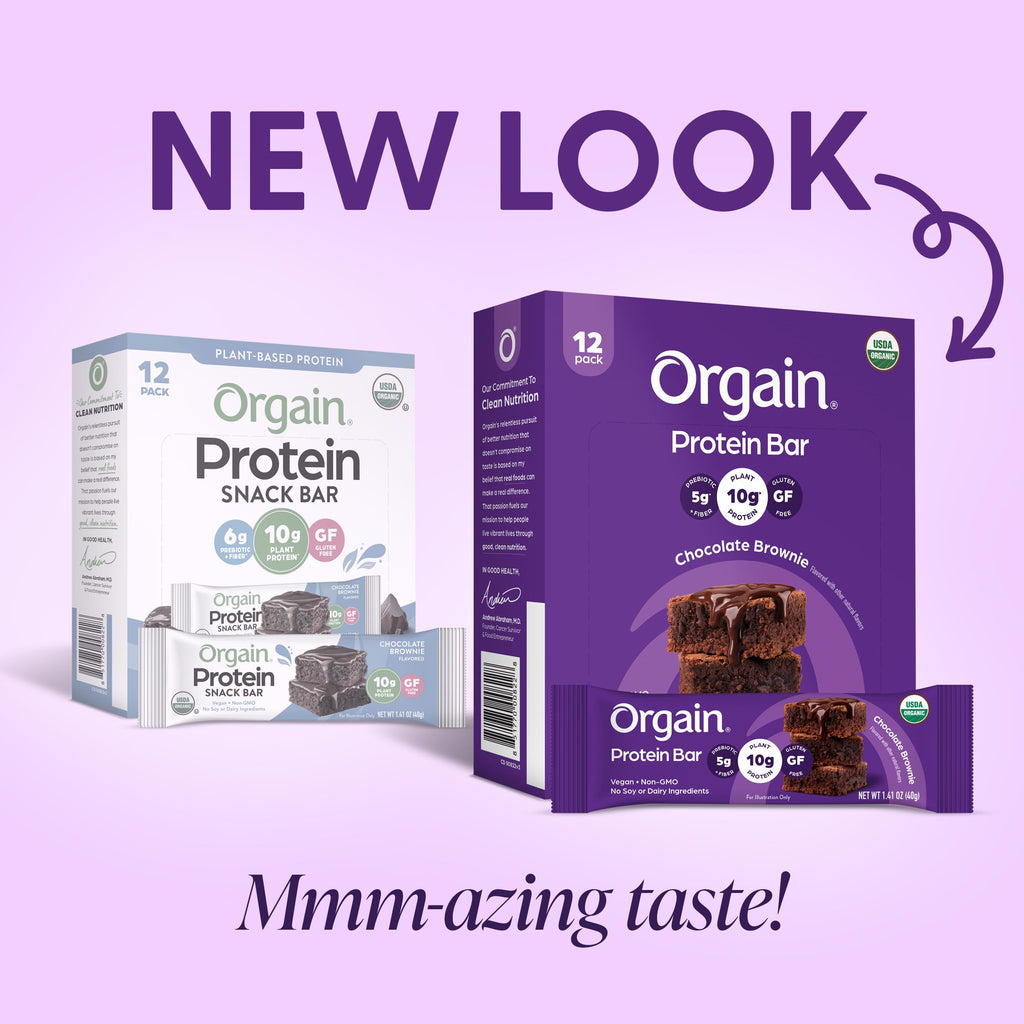 Organic Vegan Chocolate Brownie Protein Bars – 10g Plant Protein