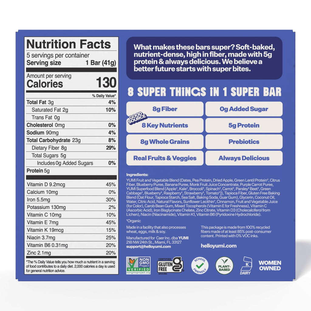 Organic Breakfast Superbars – Gluten-Free, No Added Sugar