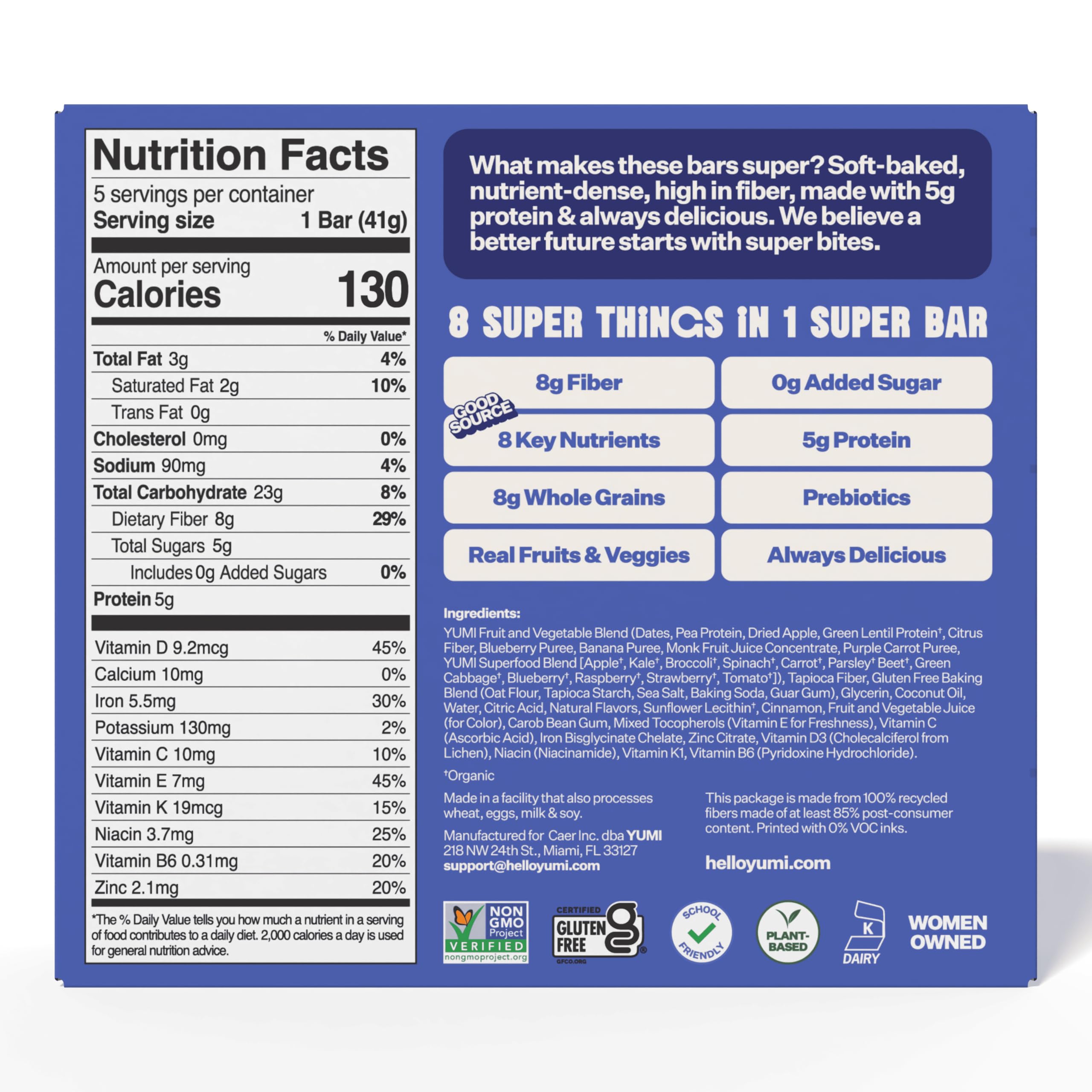 Organic Breakfast Superbars – Gluten-Free, No Added Sugar