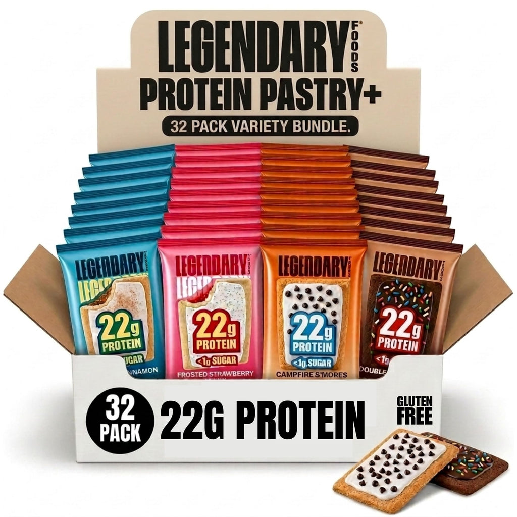 Legendary Foods 22g High Protein Pastry Value 32 Pack, Individually Wrapped
