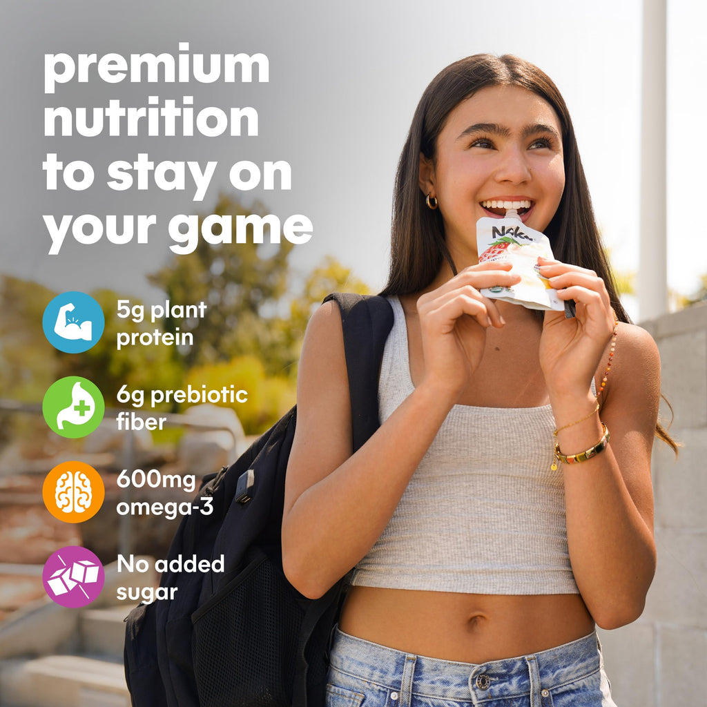 Organic Superfood Fruit Smoothie Pouches – Plant Protein & Prebiotic Fiber