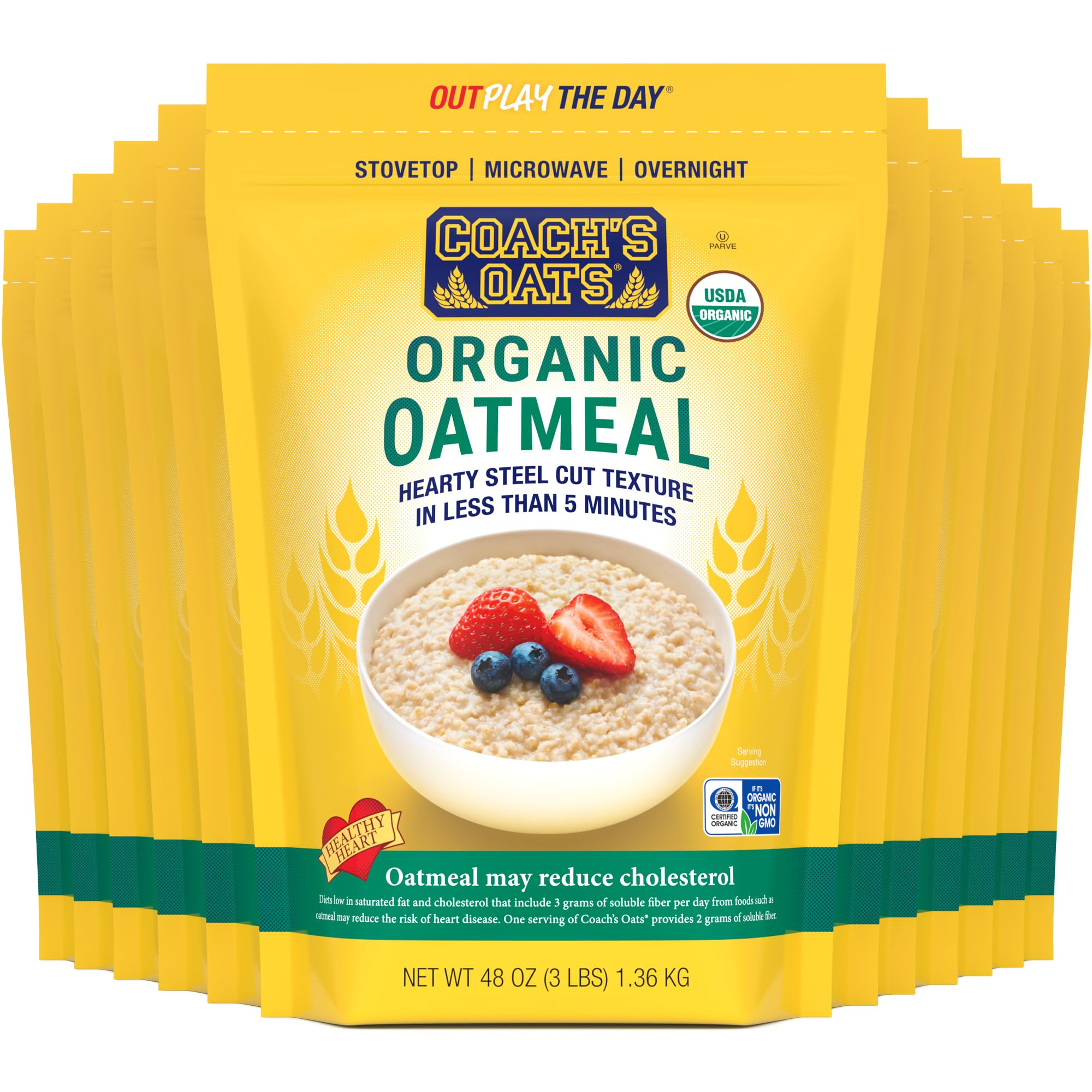 Steel Cut Whole Grain Oats – 48 oz