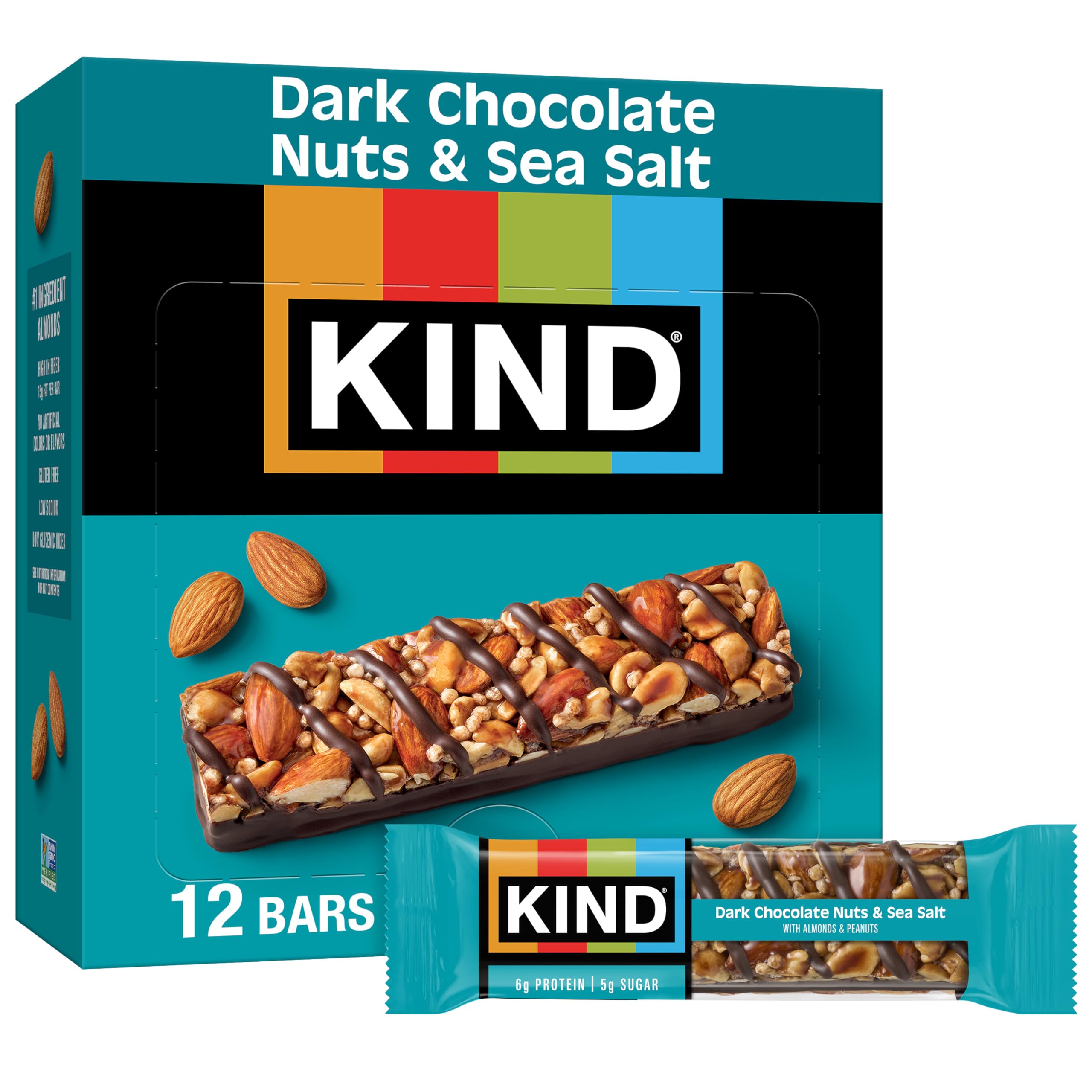 KIND Almond & Coconut Bars, Low Glycemic Index, Gluten Free Bars