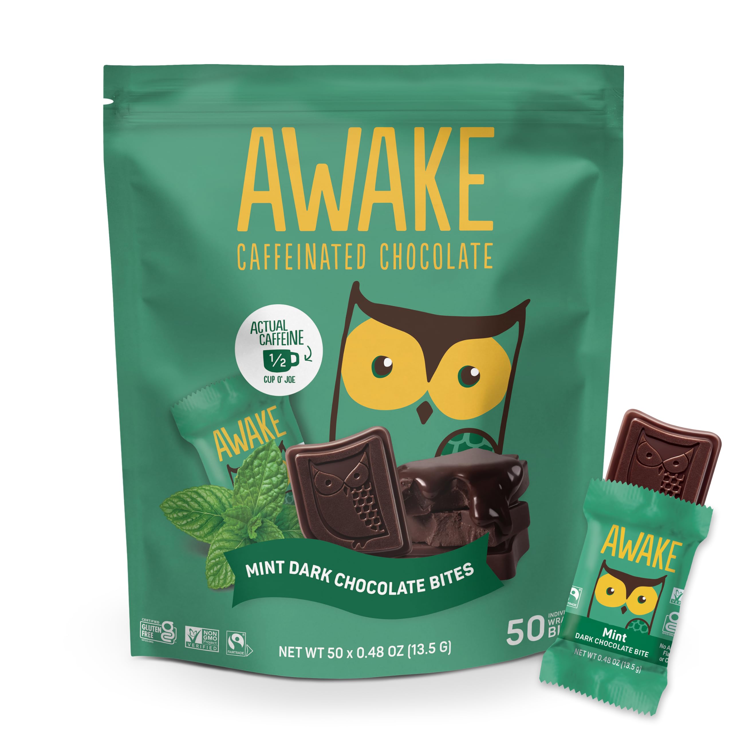 AWAKE - Caffeinated Chocolate Bites